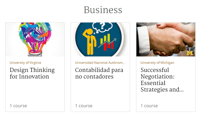 New courses for business industry