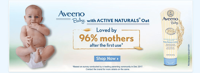 Aveeno products at the store