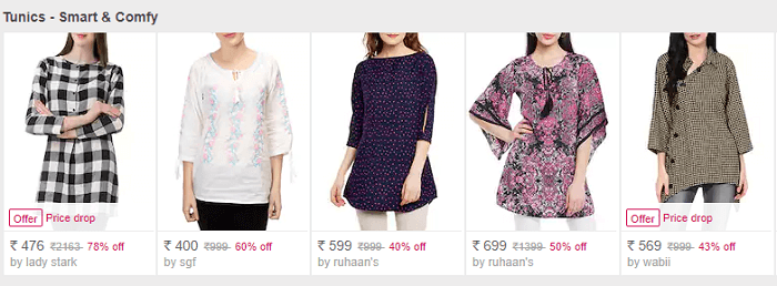 Stunning tunics for women