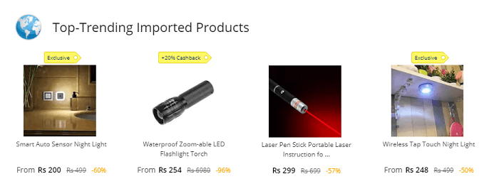 Find a variety of products today