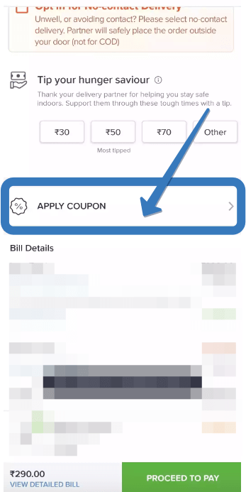 How to use Swiggy promo code