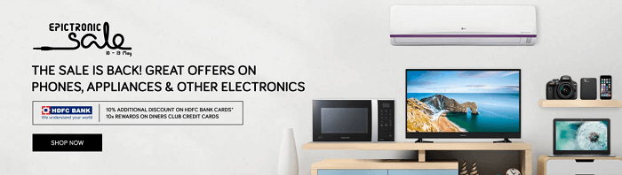 Electronics' sale