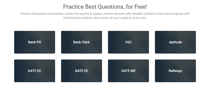 Practice before taking the exam