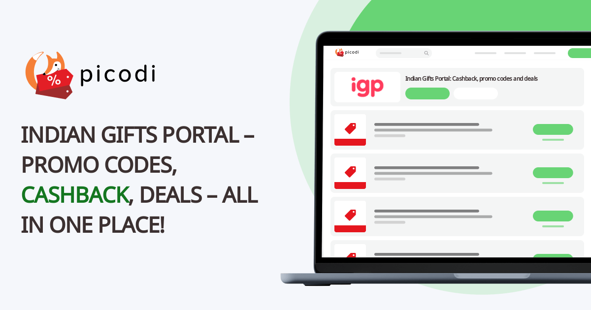 Indian Gifts Portal coupon code September 2024 Picodi India
