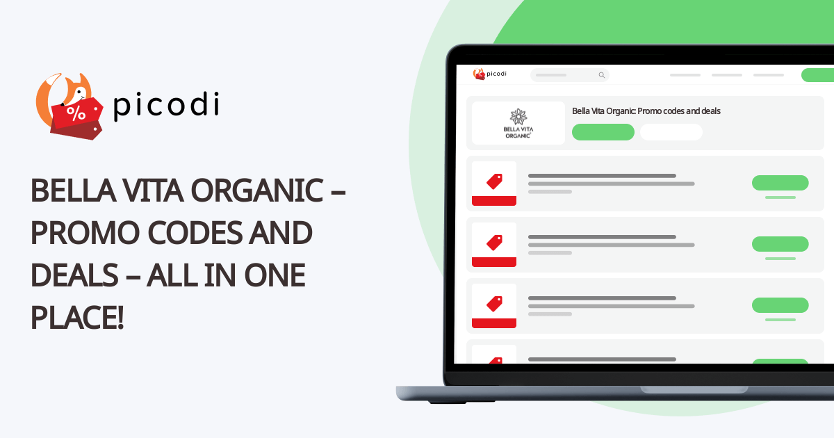 Coupon code Bella Vita Organic September 2024 Picodi India