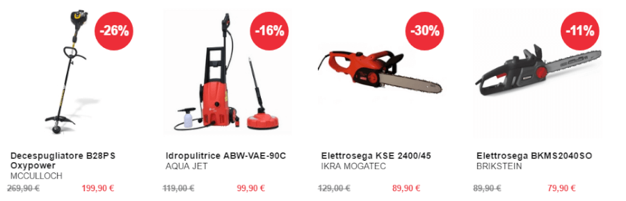 esempi di promozioni bricoio