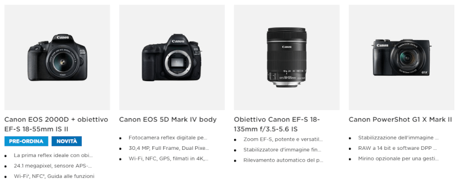 alcune offerte