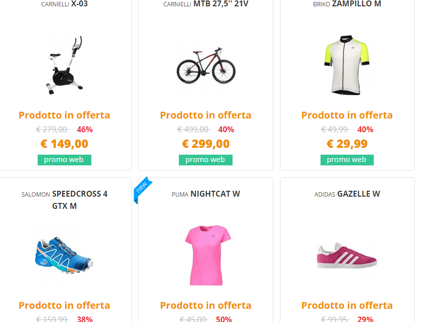 esempi offerte cisalfa