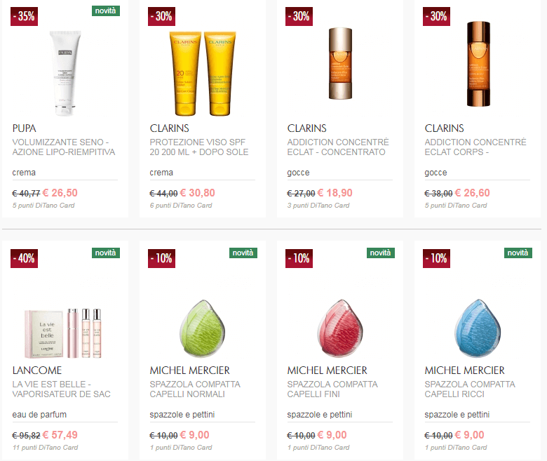 esempi di promozioni ditano