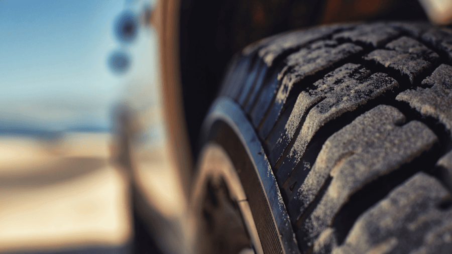 pneumatico su sterrato