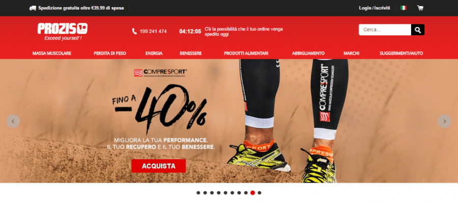 homepage ufficiale prozis