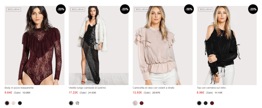 promozioni shein