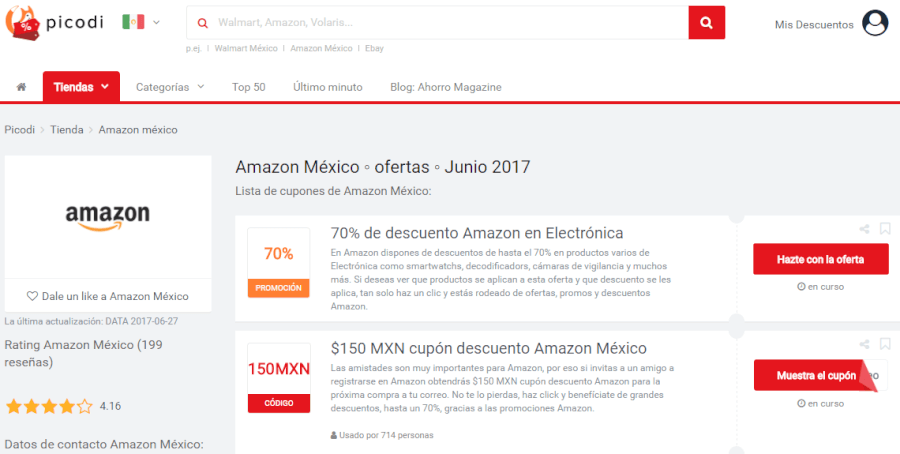 Cupones clearance descuento amazon
