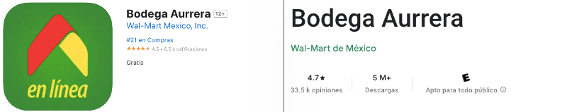 App de Bodega Aurrera