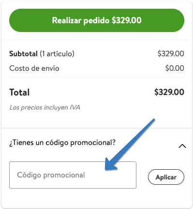 Dónde ingresar el cupón Bodega Aurrera en la página web