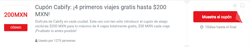 cupones descuento cabify