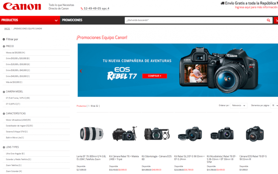 Canon promociones