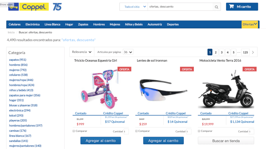 pagina principal Coppel