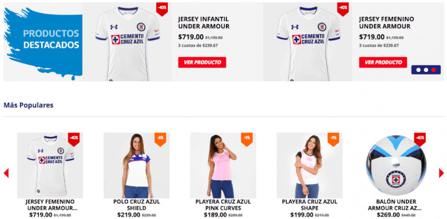 Tienda Oficial Cruz Azul ofertas