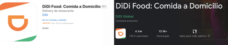 App de DiDi Food Google Play