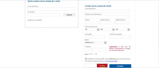 realización de compra famsa