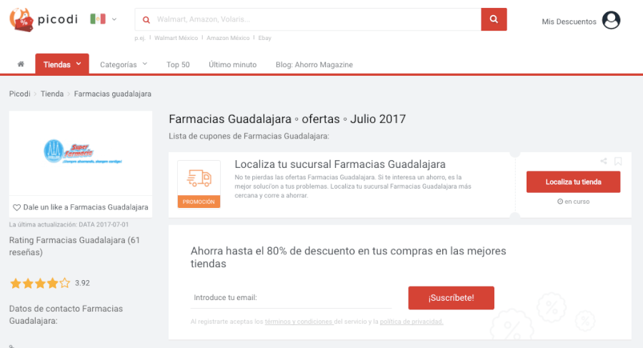 Promoción Farmacias Guadalajara | $ 500 | Junio 2018 Promoción Farmacias Guadalajara | $ 500 | Junio 2018