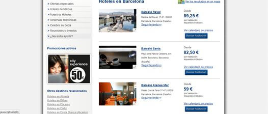 cómo reservar una habitación hoteles barceló