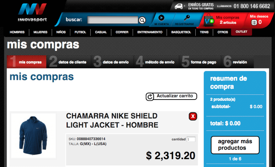 Productos deportivos - cómo comprar Compras en la tienda online innovasport. Descubre como fácil es comprar