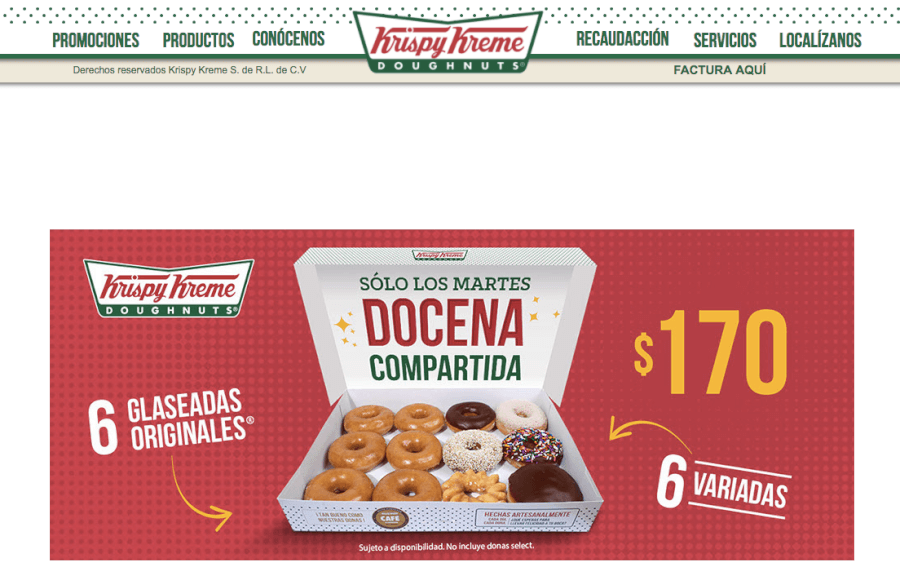 oferta Krispy Kreme