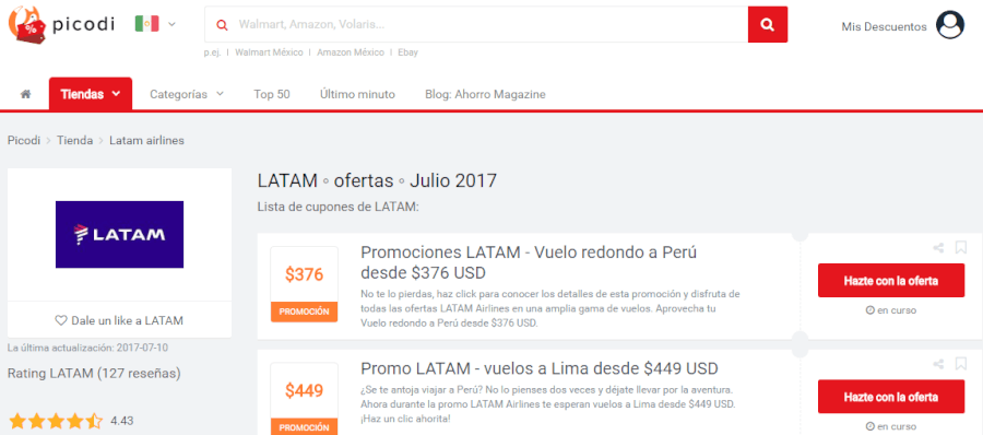 promociones latam