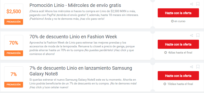 promociones linio