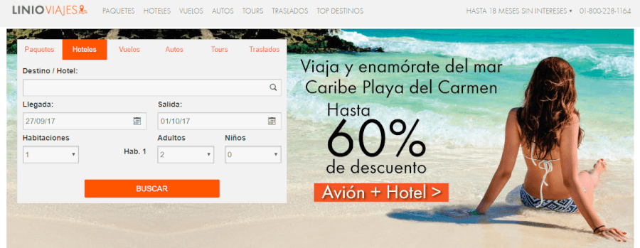 linio viajes ofertas