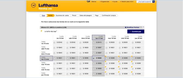 cómo reservar tu billete lufthansa