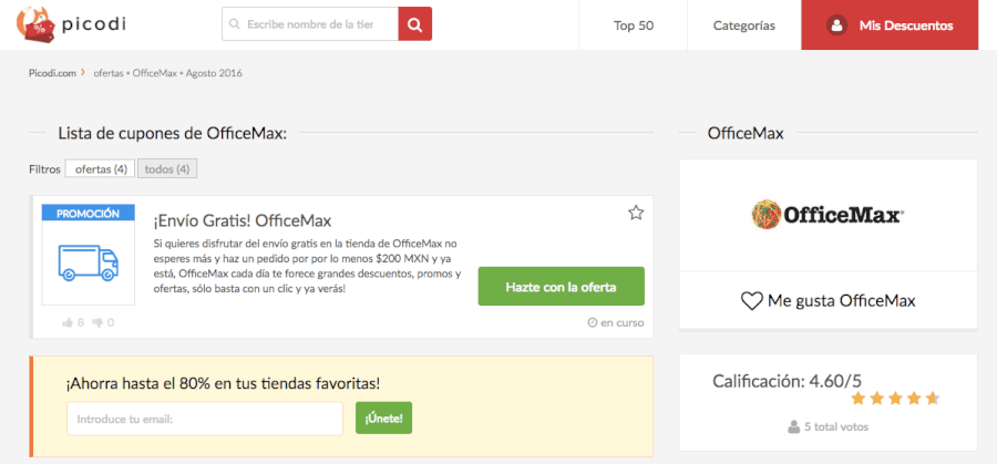 promociones y descuentos office max