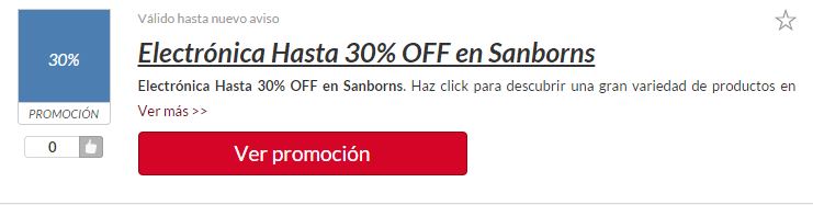 cupón Sanborns