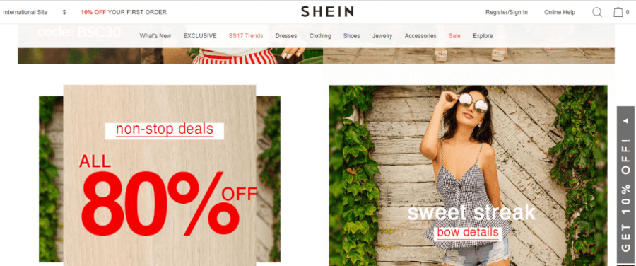 ofertas shein