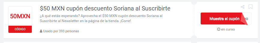 cupones descuento soriana