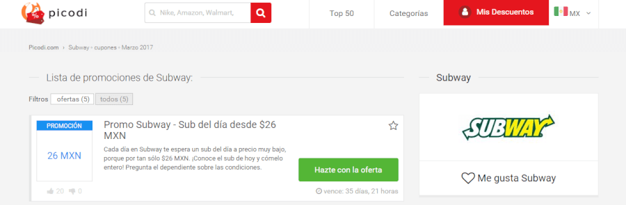 promociones subway