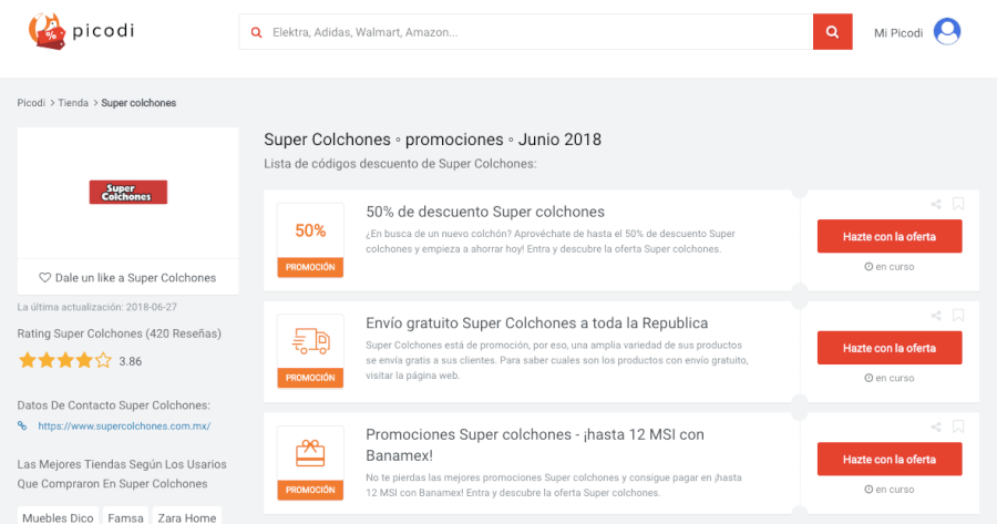 Super Colchones cupones