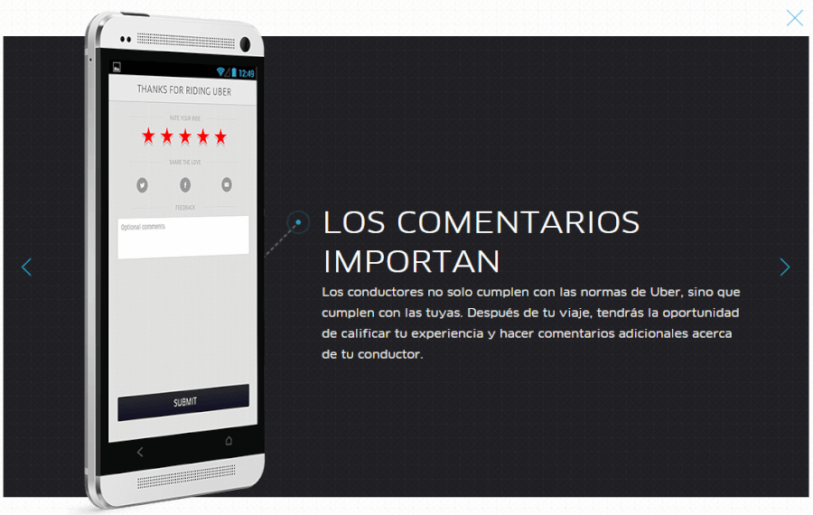 Opiniones de Uber