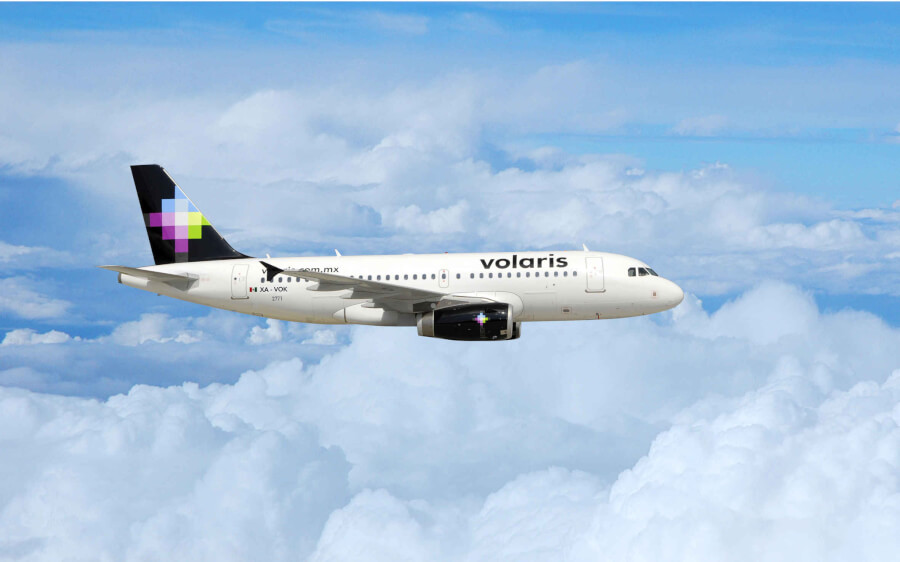 Avión de Volaris consigue los boletos de avión más baratos con Volaris