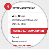 How to bought at Catch That Bus - confirmation