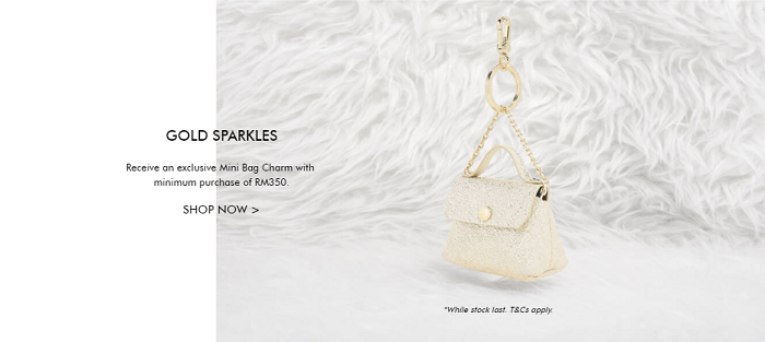 The gold collection at the store