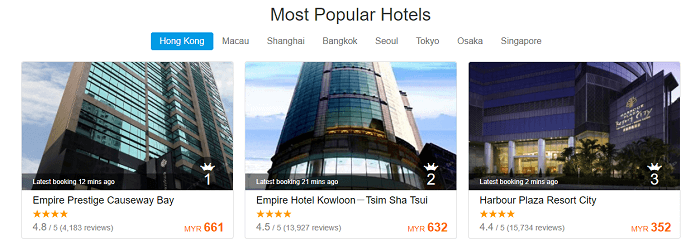 Most popular holidays on Ctrip