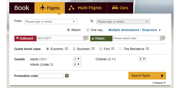 Useful information available at Etihad