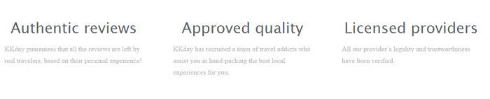 Excellent KKday service Best quality at KKday