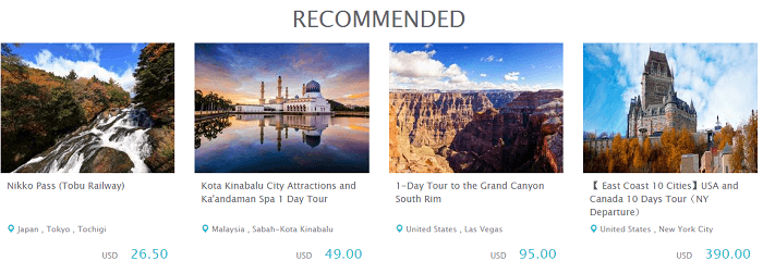 KKday favourite places KKday popular destinations