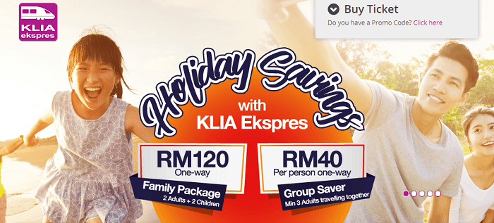 Great savings with Klia Express