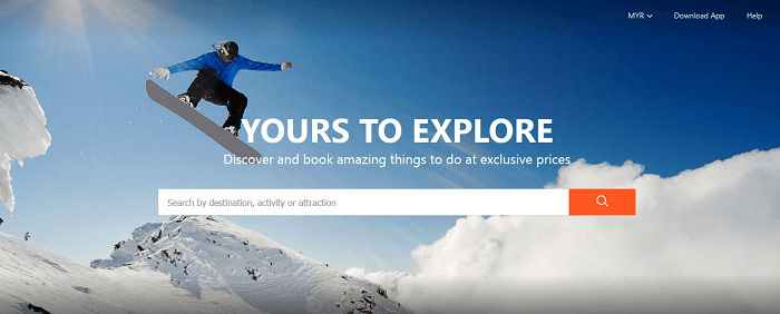 Browse activities at Klook's website