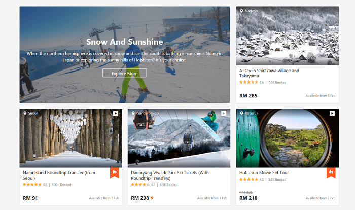 Get inspired by Klook